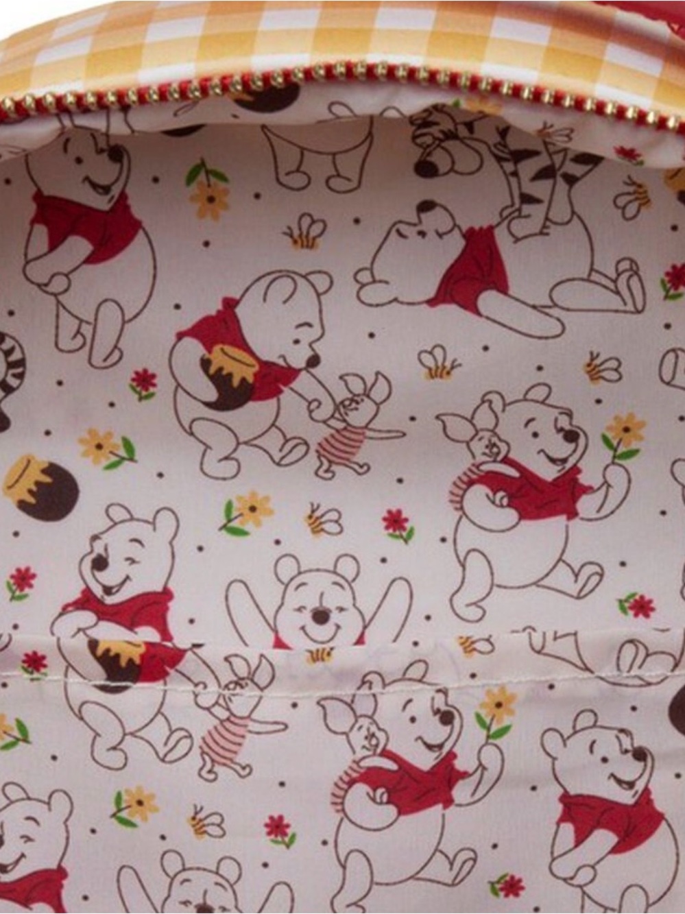 Loungefly Winnie the Pooh Gingham Backpack - Picture 2 of 6